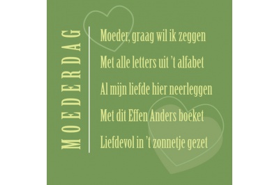 Moederdagboeket op vaas